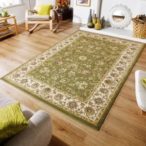 Stripped Base Faded Blurred Carpet